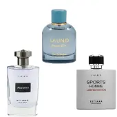 Estiara Advants + Estiara Sports Homme + Fragrance World La Uno Forever Blue
