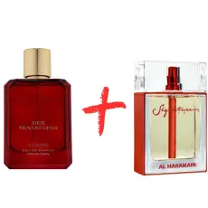 Fragrance World Des Tentations Flame & Al Haramain Signature Red