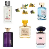 Fragrance World Jovian + Fragrance World Barakkat Aqua Aevum + Estiara Barqat 24/7 + Fragrance World Ur Way Intense + Estiara Heroes Forever + 5 подаръка